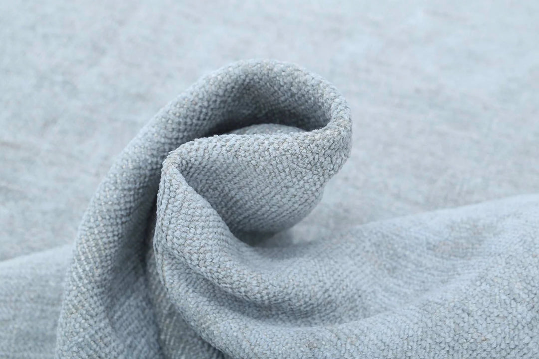 Grey Afghan Overdye Rug 8' 2" x 9' 10" Hand-Knotted | No. AT75579