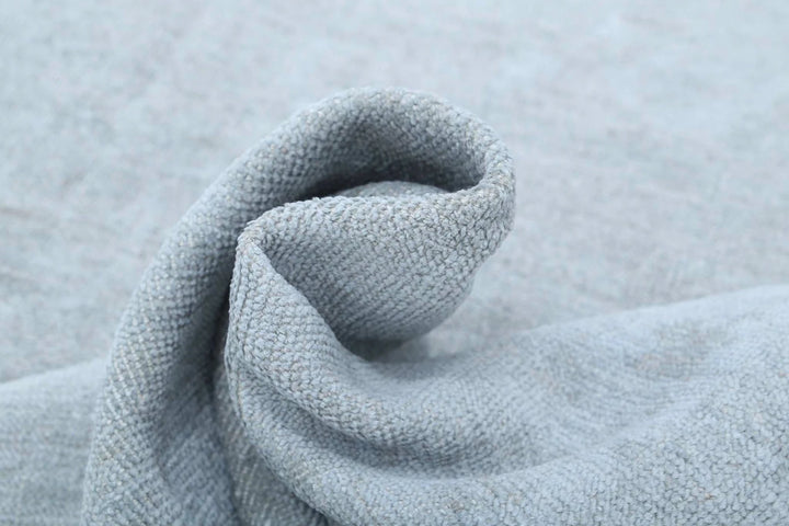 Grey Afghan Overdye Rug 8' 2" x 9' 10" Hand-Knotted | No. AT75579