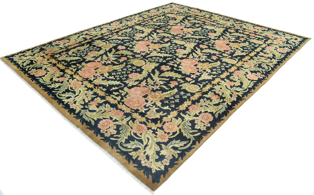 Indian Ziegler Rug 7' 10" x 9' 11" Hand-Knotted | No. AT75722