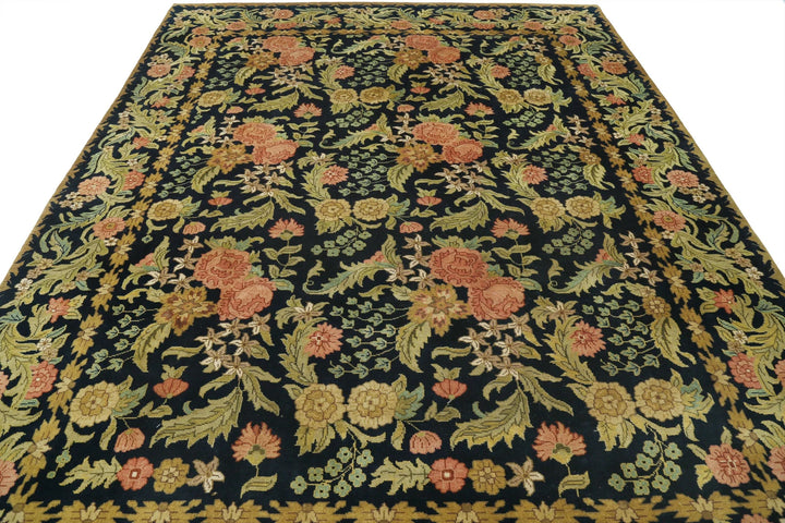 Indian Ziegler Rug 7' 10" x 9' 11" Hand-Knotted | No. AT75722