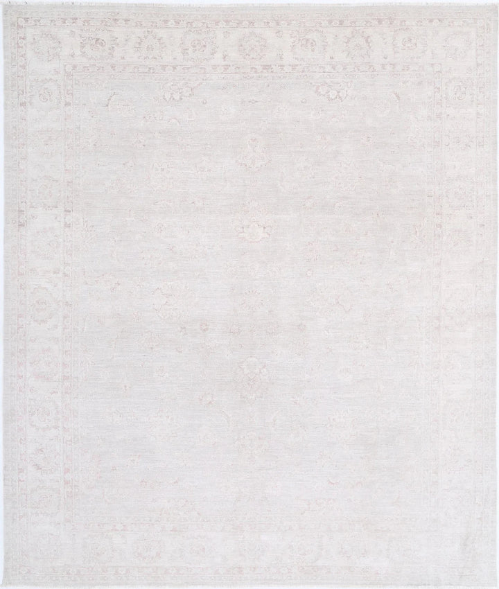 Afghan Tabriz Rug 8' 1" x 9' 9" Hand-Knotted | No. AT75796