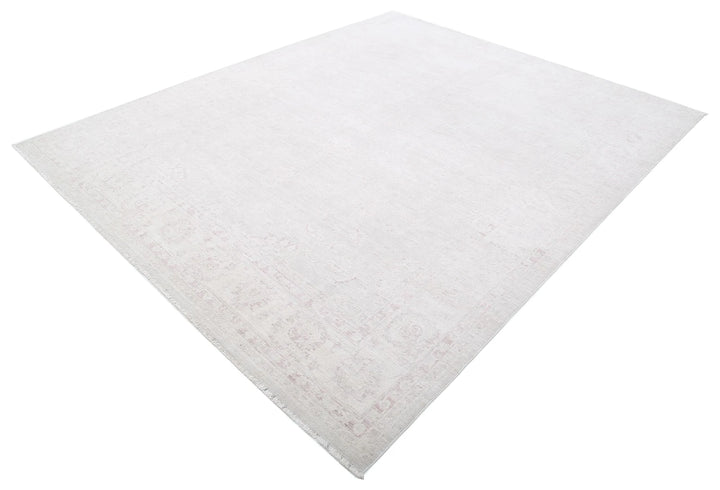 Afghan Tabriz Rug 8' 1" x 9' 9" Hand-Knotted | No. AT75796