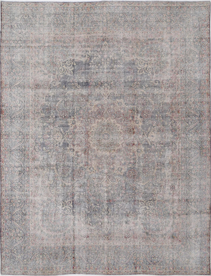 Persian Kerman Vintage Rug 9' 9" x 12' 8" Hand-Knotted | No. AT75910