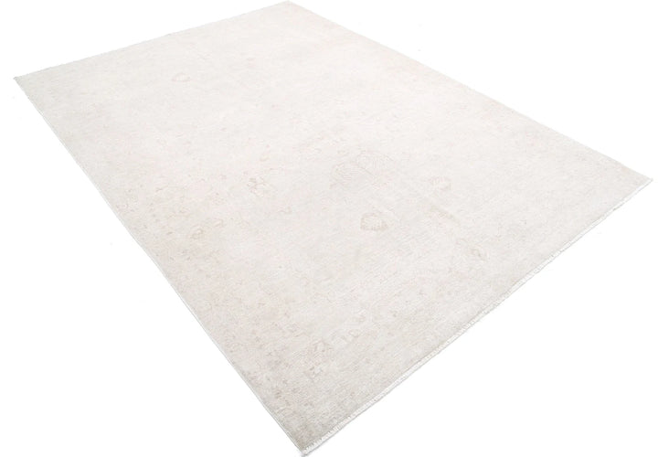 Afghan Tabriz Rug 6' 1" x 8' 3" Hand-Knotted | No. AT75984