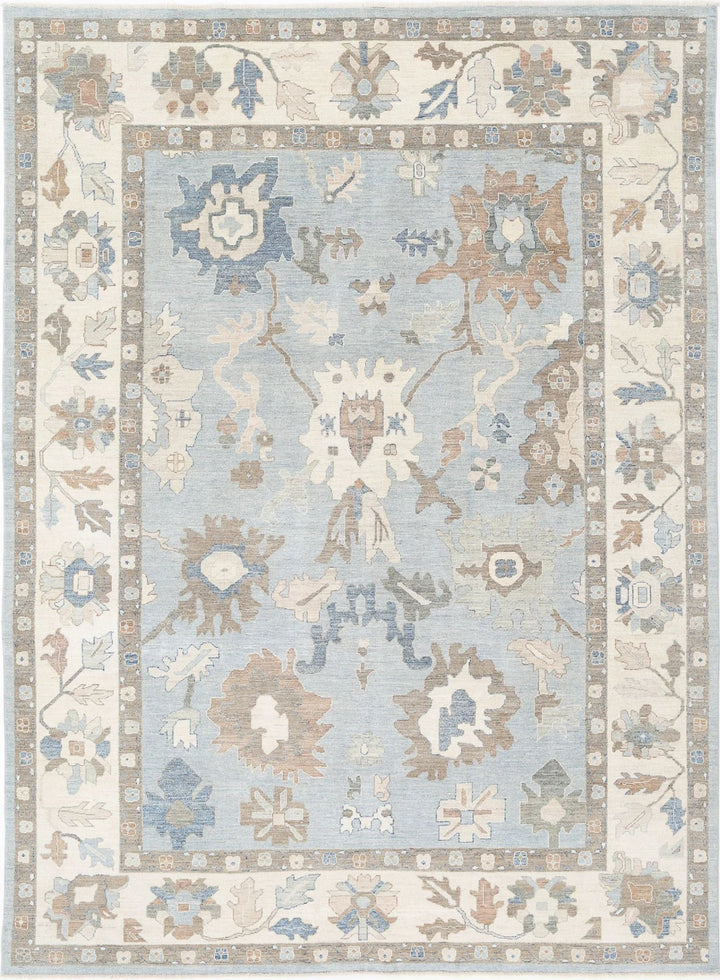 Afghan Oushak Rug 9' 10" x 13' 6" Hand-Knotted | No. AT76035