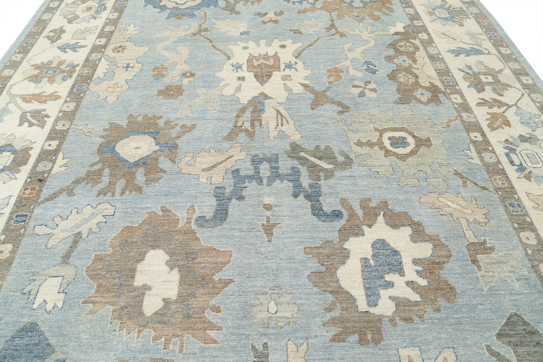 Afghan Oushak Rug 9' 10" x 13' 6" Hand-Knotted | No. AT76035