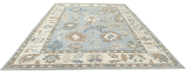 Afghan Oushak Rug 9' 10" x 13' 6" Hand-Knotted | No. AT76035