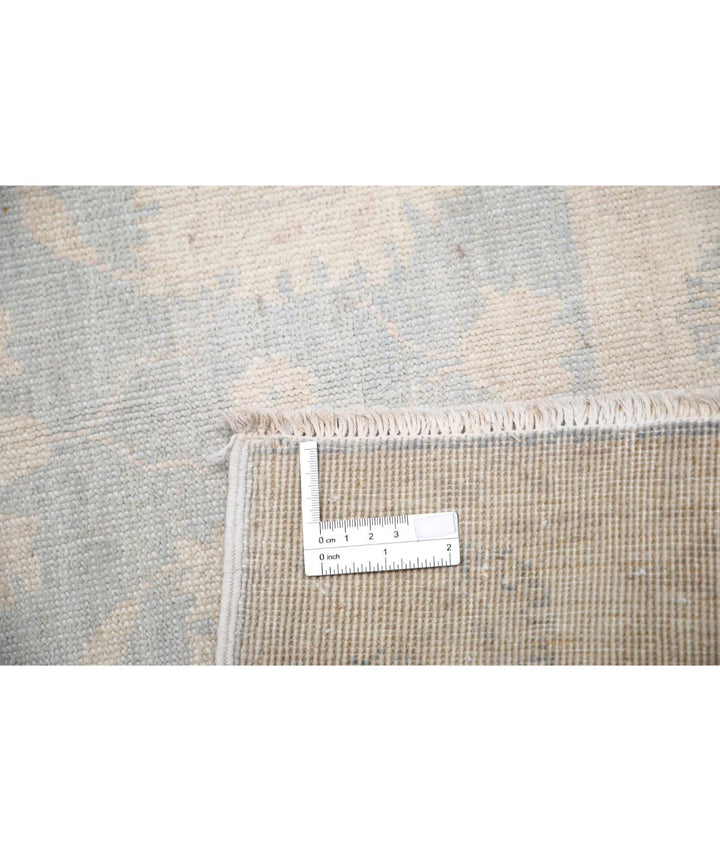 Grey Afghan Serenity Rug 2' 7" x 7' 9" Hand-Knotted | No. AT76171