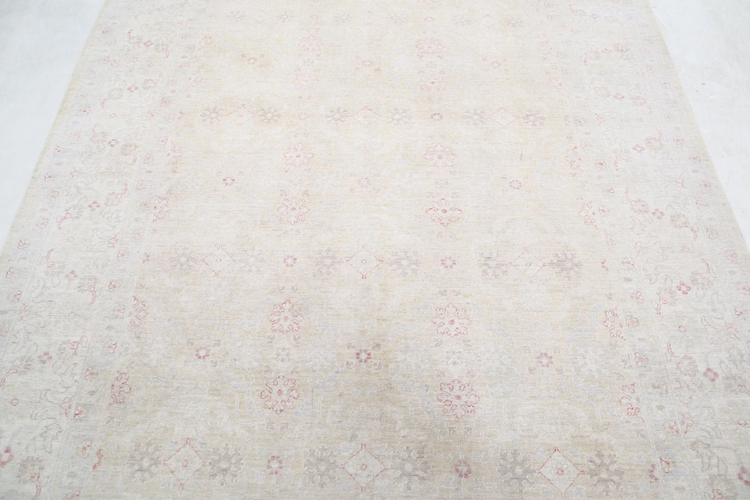 Afghan Tabriz Rug 6' 0" x 8' 6" Hand-Knotted | No. AT76256
