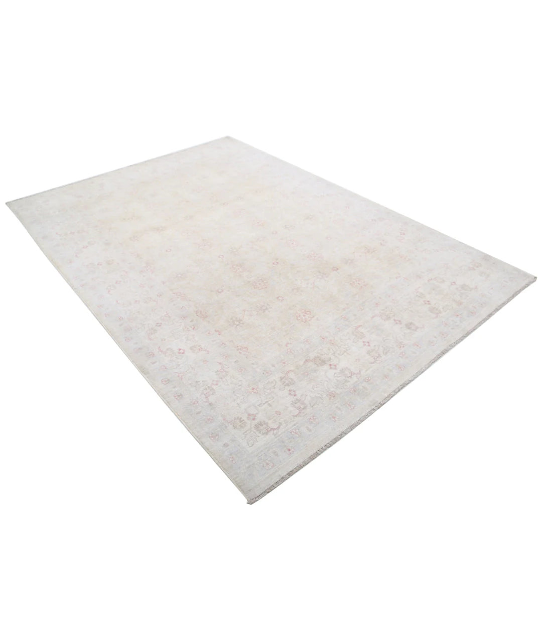 Afghan Tabriz Rug 6' 0" x 8' 6" Hand-Knotted | No. AT76256