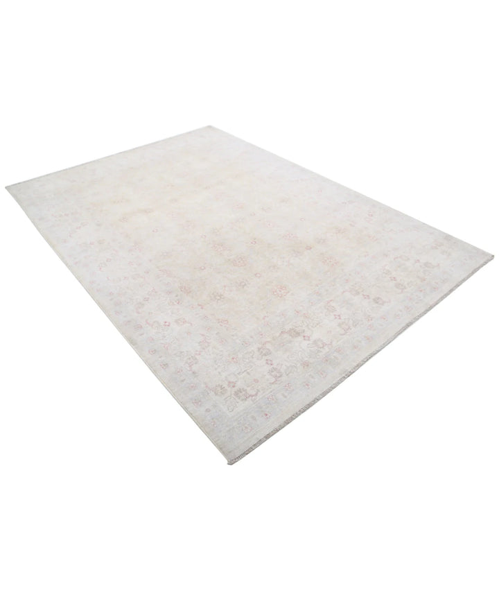 Afghan Tabriz Rug 6' 0" x 8' 6" Hand-Knotted | No. AT76256