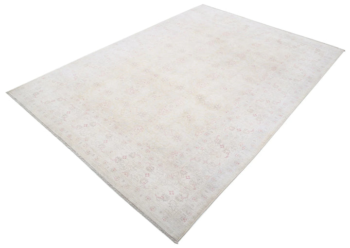 Afghan Tabriz Rug 6' 0" x 8' 6" Hand-Knotted | No. AT76256