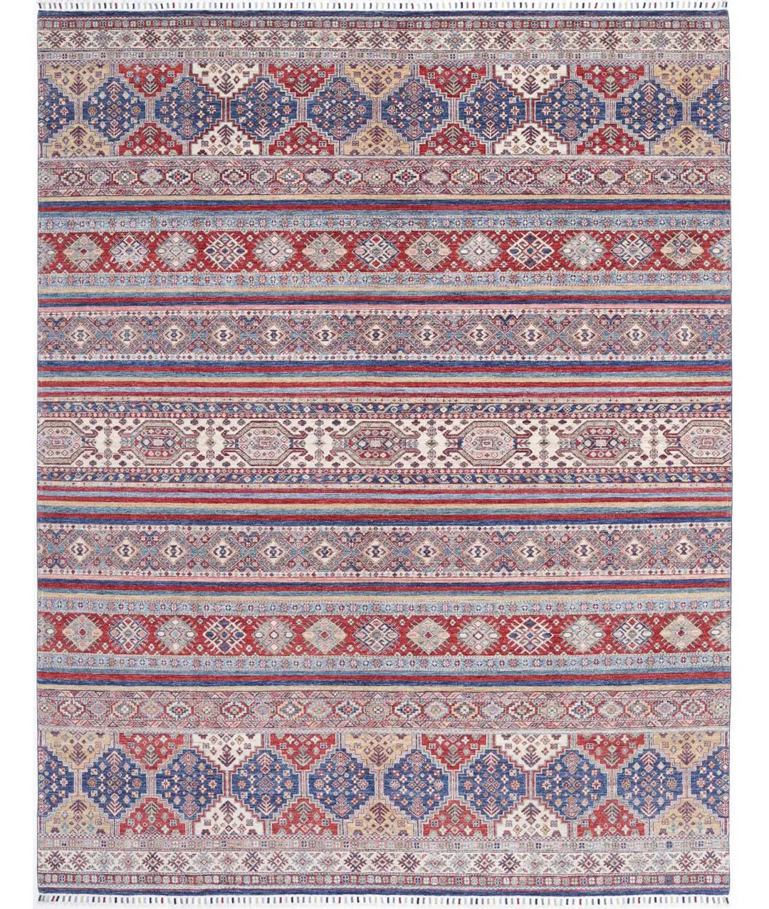 Afghan Khurjeen Rug 8' 10" x 11' 10" Hand-Knotted | No. AT76310