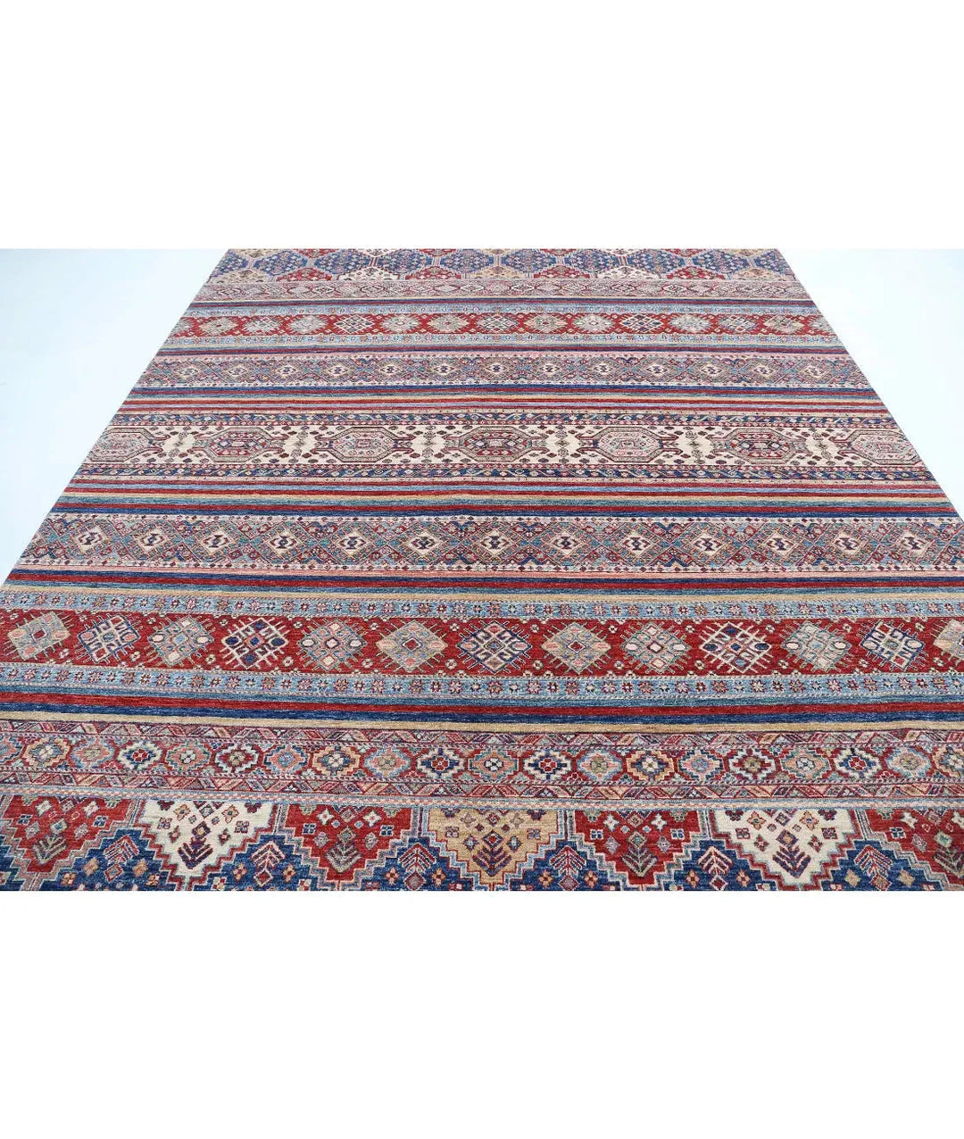 Afghan Khurjeen Rug 8' 10" x 11' 10" Hand-Knotted | No. AT76310