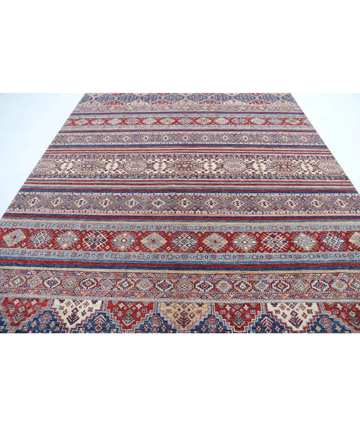 Afghan Khurjeen Rug 8' 10" x 11' 10" Hand-Knotted | No. AT76310