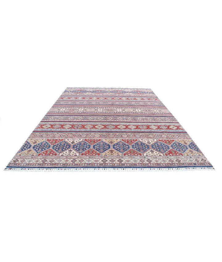 Afghan Khurjeen Rug 8' 10" x 11' 10" Hand-Knotted | No. AT76310