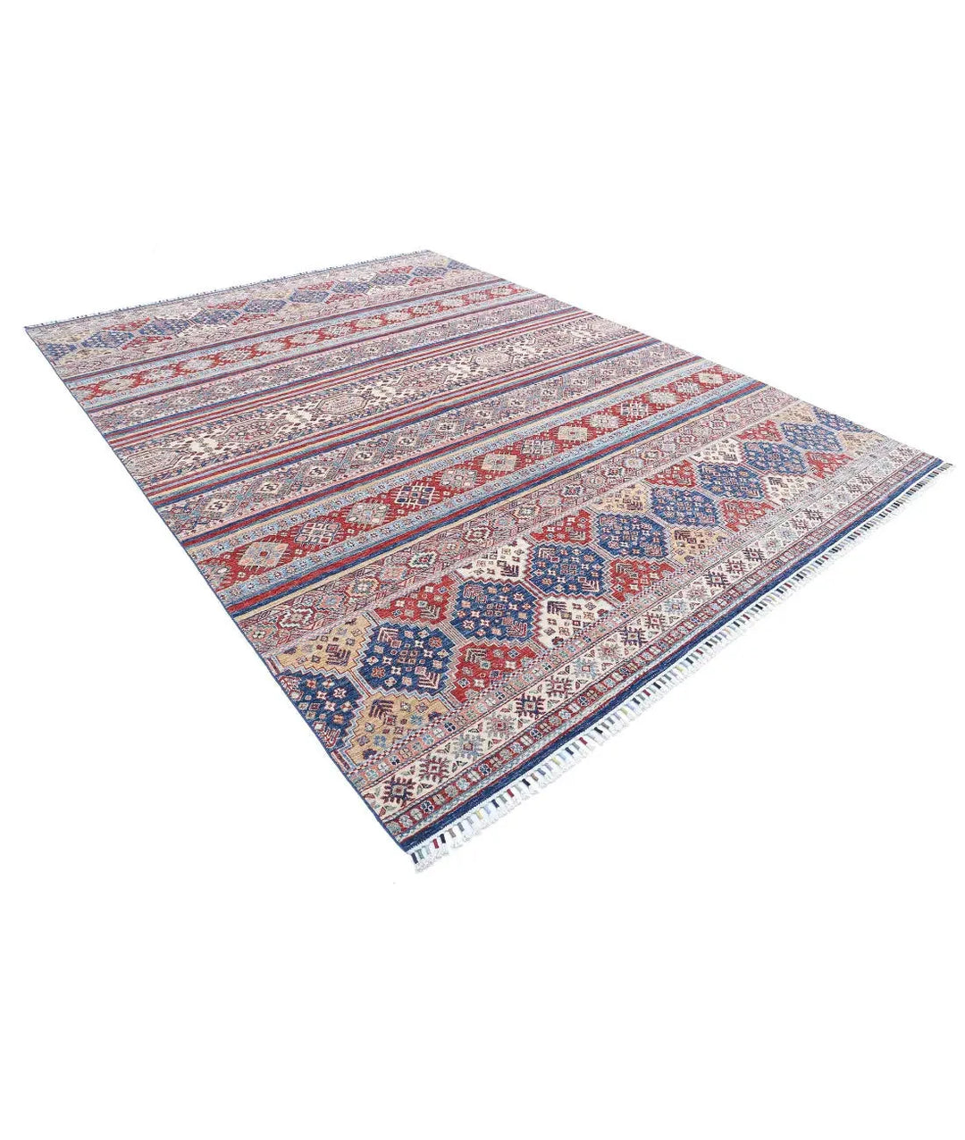 Afghan Khurjeen Rug 8' 10" x 11' 10" Hand-Knotted | No. AT76310