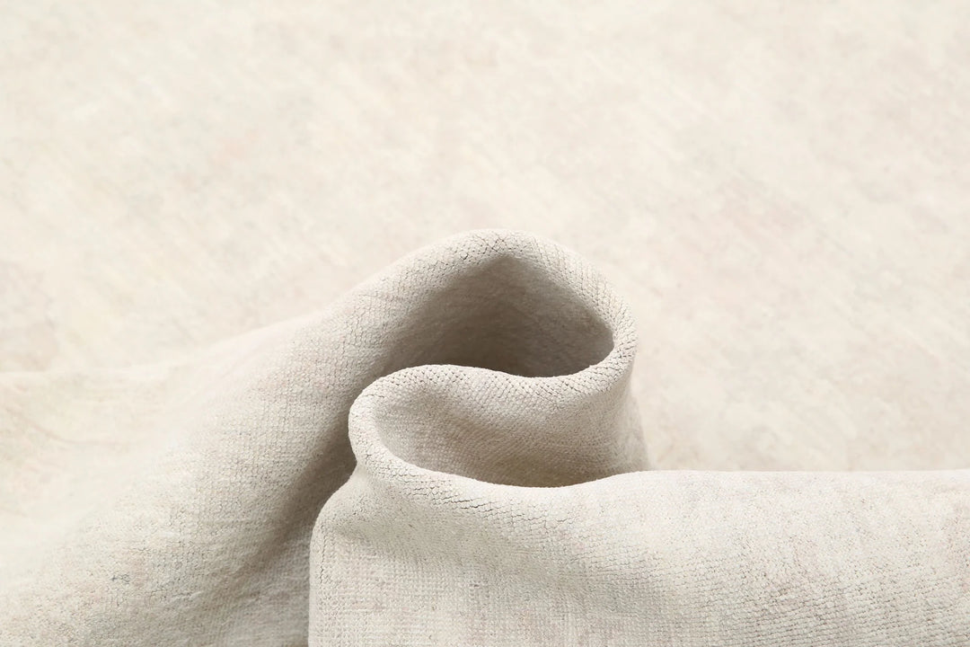 Ivory Afghan Serenity Rug 8' 0" x 10' 2" Hand-Knotted | No. AT76341