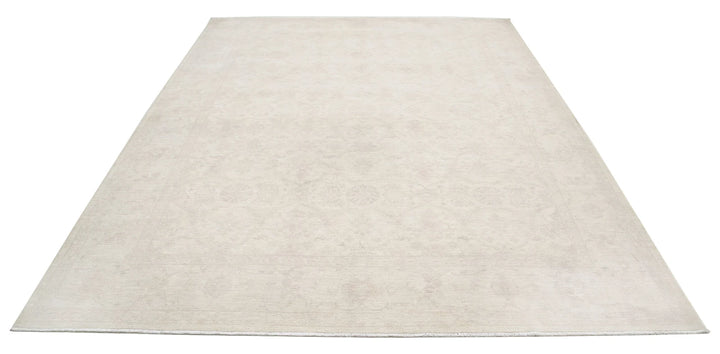Ivory Afghan Serenity Rug 8' 0" x 10' 2" Hand-Knotted | No. AT76341