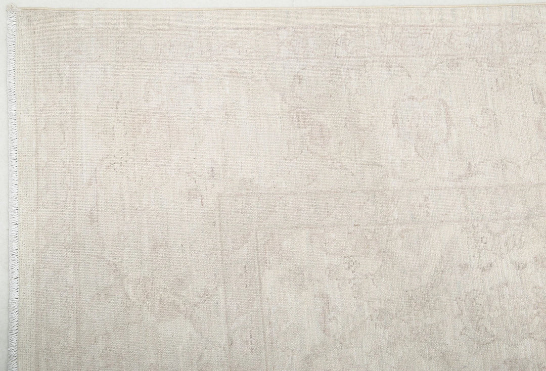 Ivory Afghan Serenity Rug 8' 0" x 10' 2" Hand-Knotted | No. AT76341