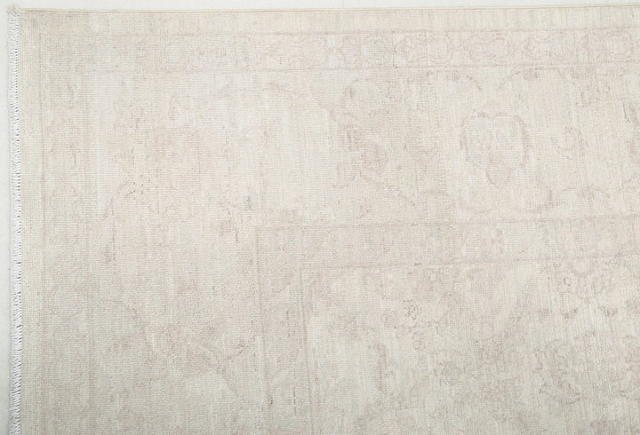 Ivory Afghan Serenity Rug 8' 0" x 10' 2" Hand-Knotted | No. AT76341
