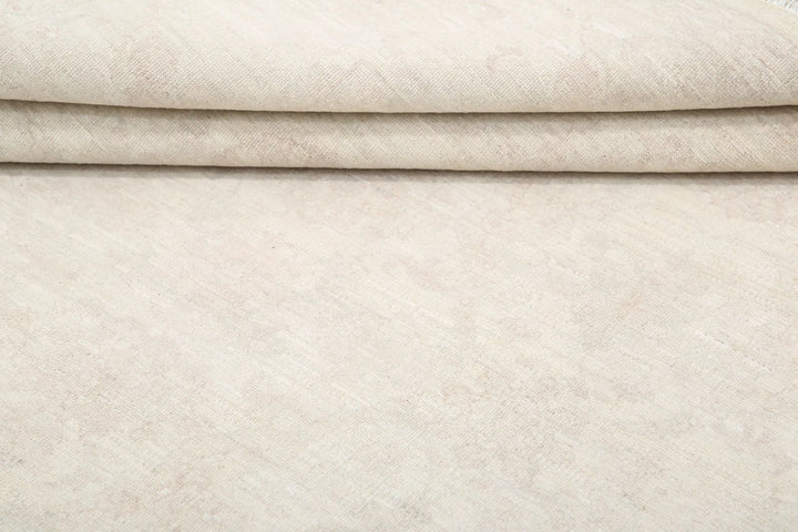 Ivory Afghan Serenity Rug 8' 0" x 10' 2" Hand-Knotted | No. AT76341