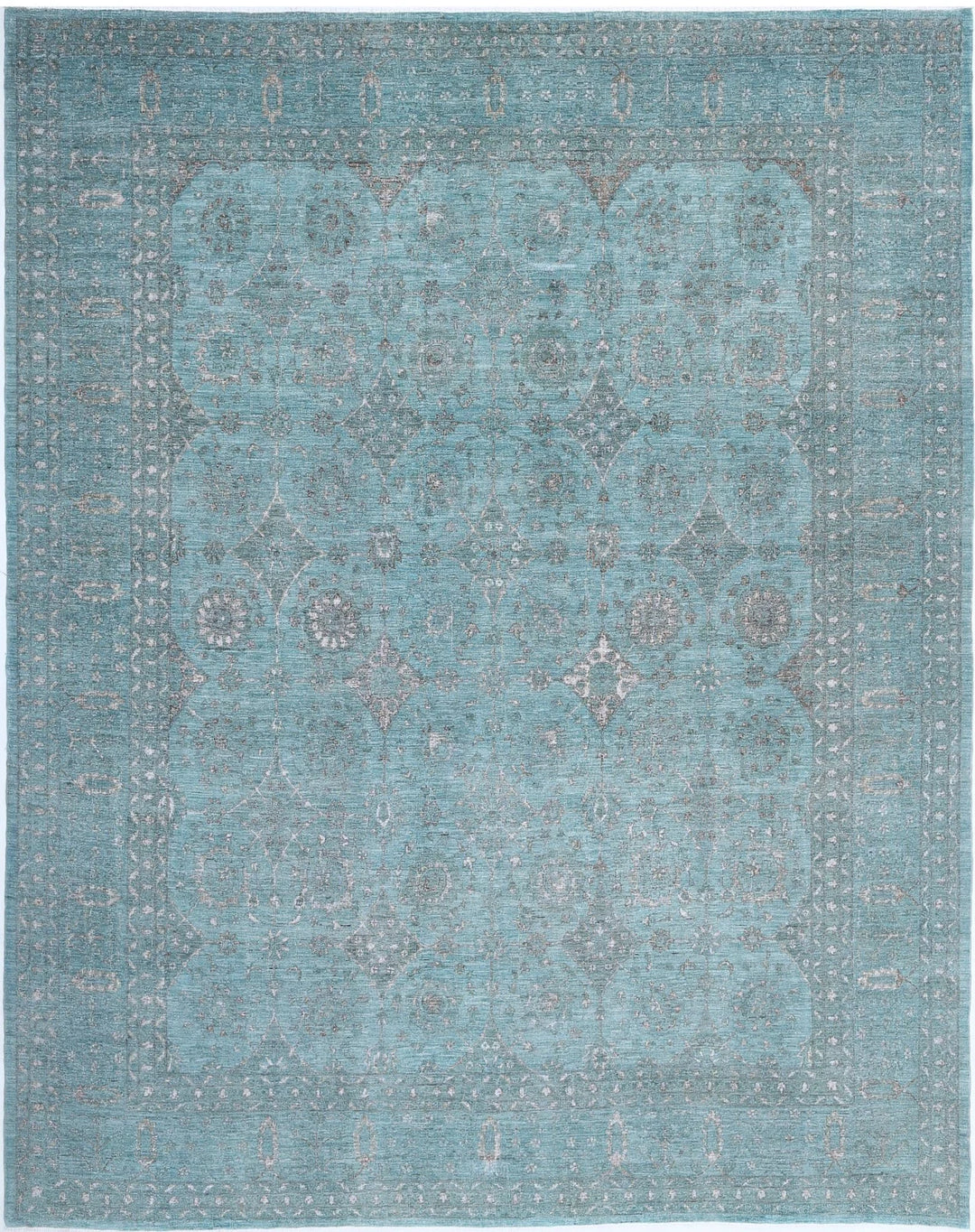 Afghan Oriental Rug 12' 0" x 14' 9" Hand-Knotted | No. AT76358