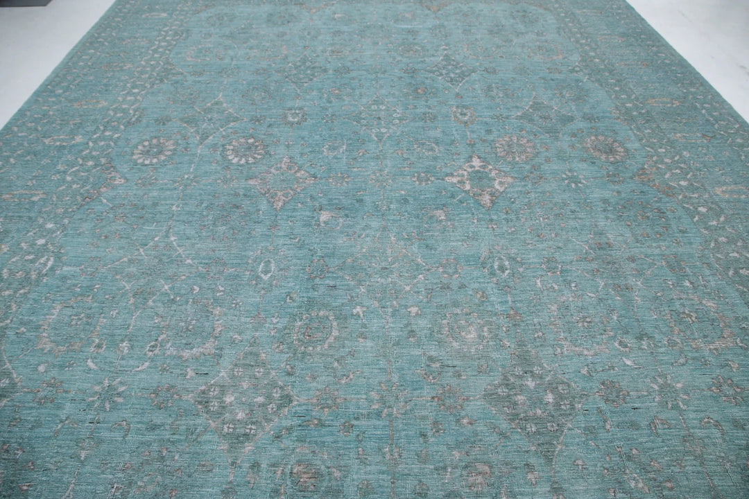 Afghan Oriental Rug 12' 0" x 14' 9" Hand-Knotted | No. AT76358