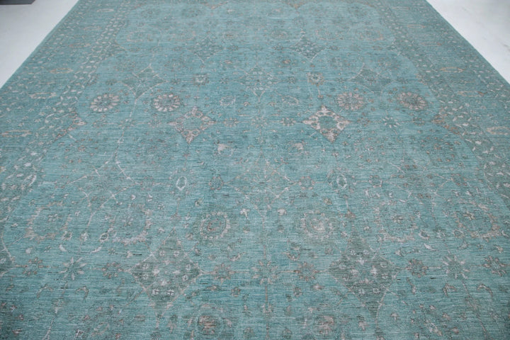Afghan Oriental Rug 12' 0" x 14' 9" Hand-Knotted | No. AT76358