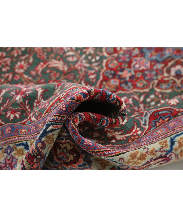 Persian Kashan Fine Rug 4' 1" x 6' 9" Hand-Knotted | No. AT76371