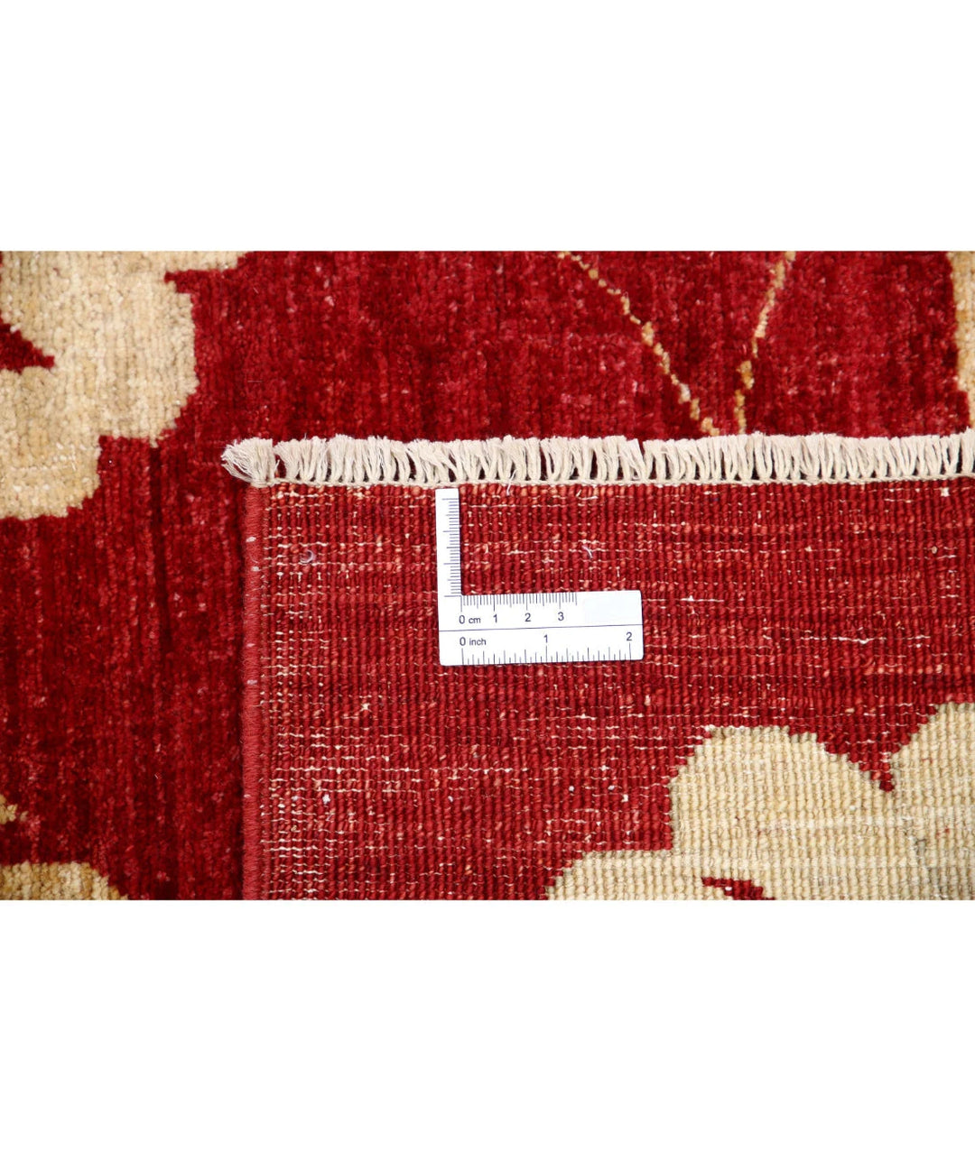 Rust Afghan Oriental Rug 6' 6" x 7' 9" Hand-Knotted | No. AT76449