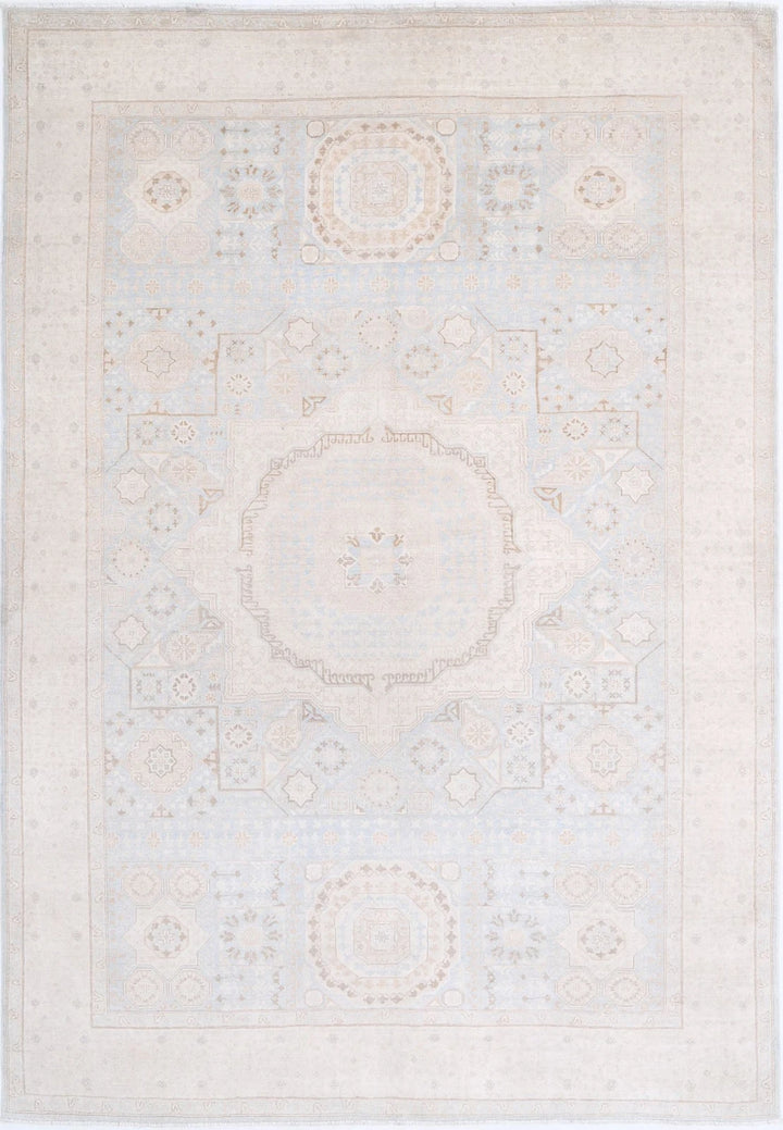 Afghan Mamluk Rug 6' 3" x 9' 4" Hand-Knotted | No. AT76515