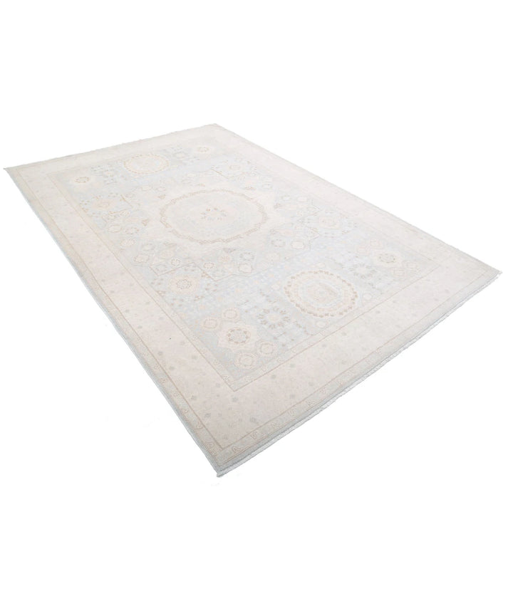 Afghan Mamluk Rug 6' 3" x 9' 4" Hand-Knotted | No. AT76515
