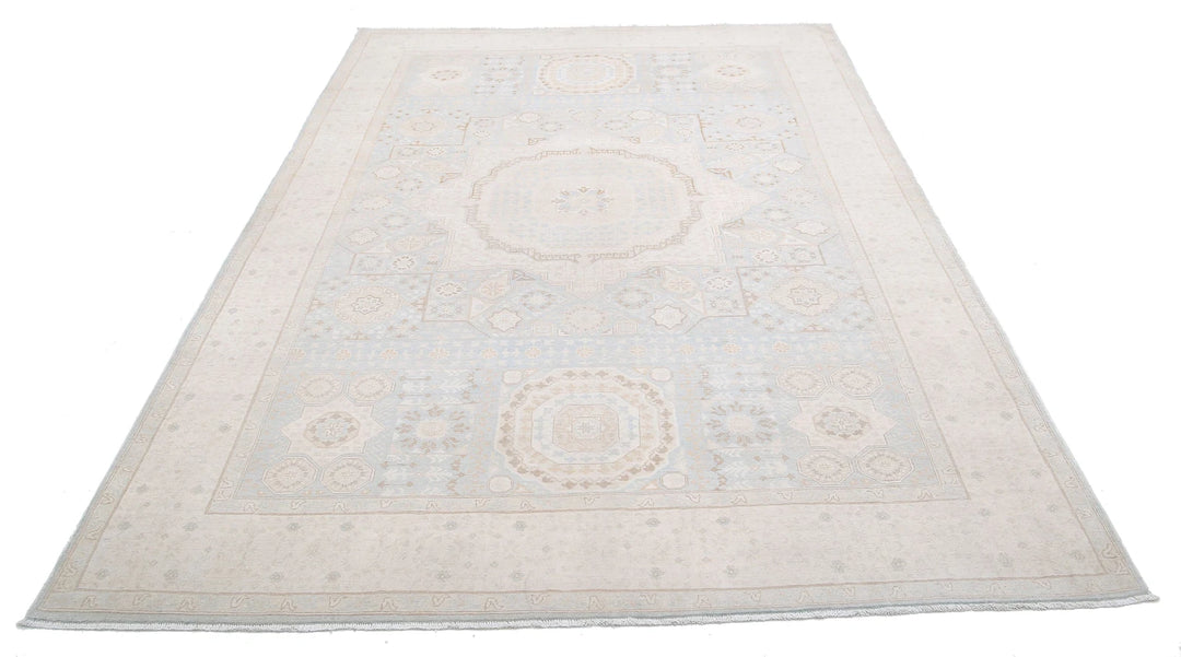 Afghan Mamluk Rug 6' 3" x 9' 4" Hand-Knotted | No. AT76515