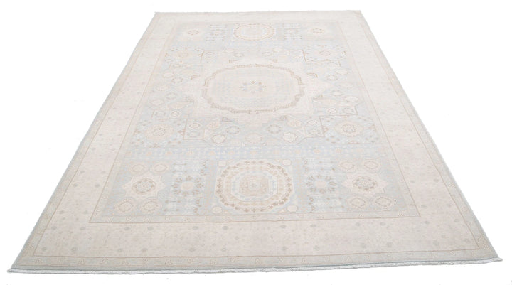 Afghan Mamluk Rug 6' 3" x 9' 4" Hand-Knotted | No. AT76515