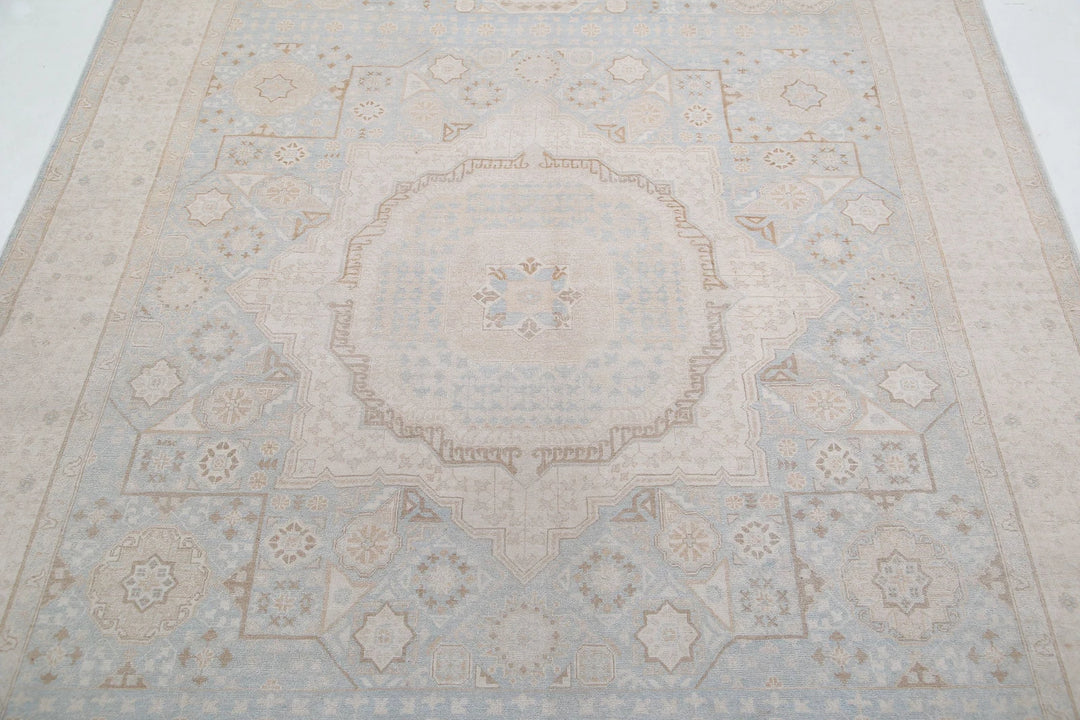 Afghan Mamluk Rug 6' 3" x 9' 4" Hand-Knotted | No. AT76515