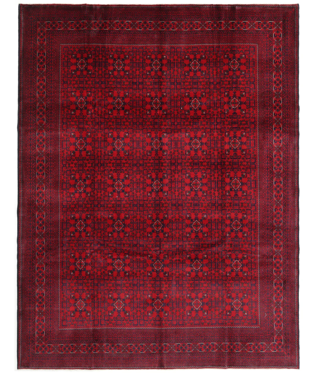 Afghan Khamyab Rug 9' 9" x 12' 9" Hand-Knotted | No. AT76569