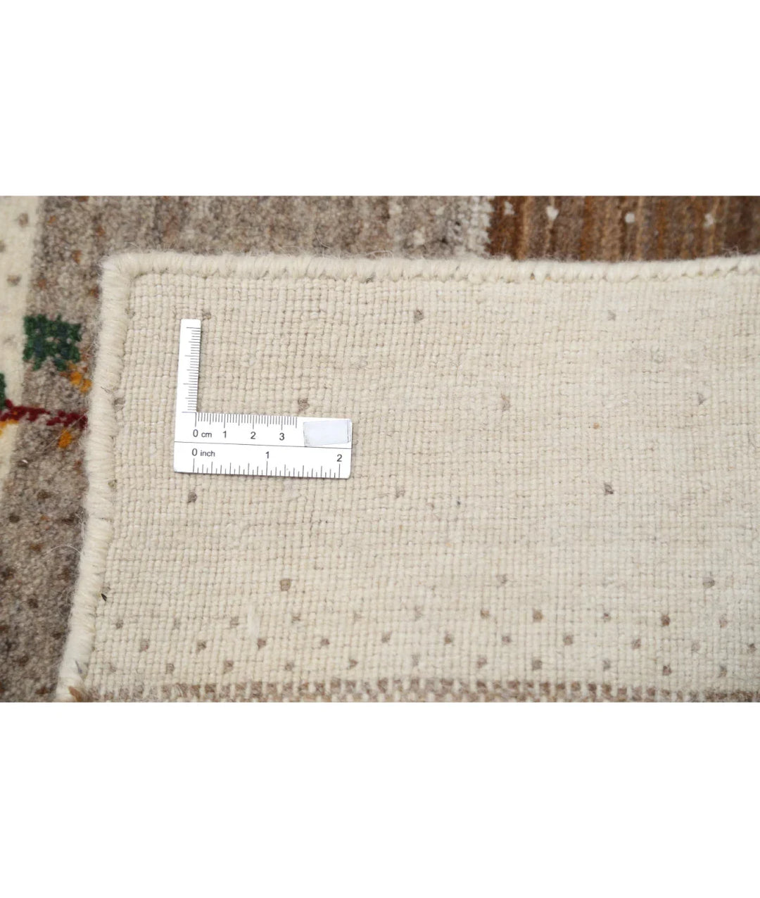 Ivory Indian Oriental Rug 5' 1" x 7' 4" Hand-Knotted | No. AT76571