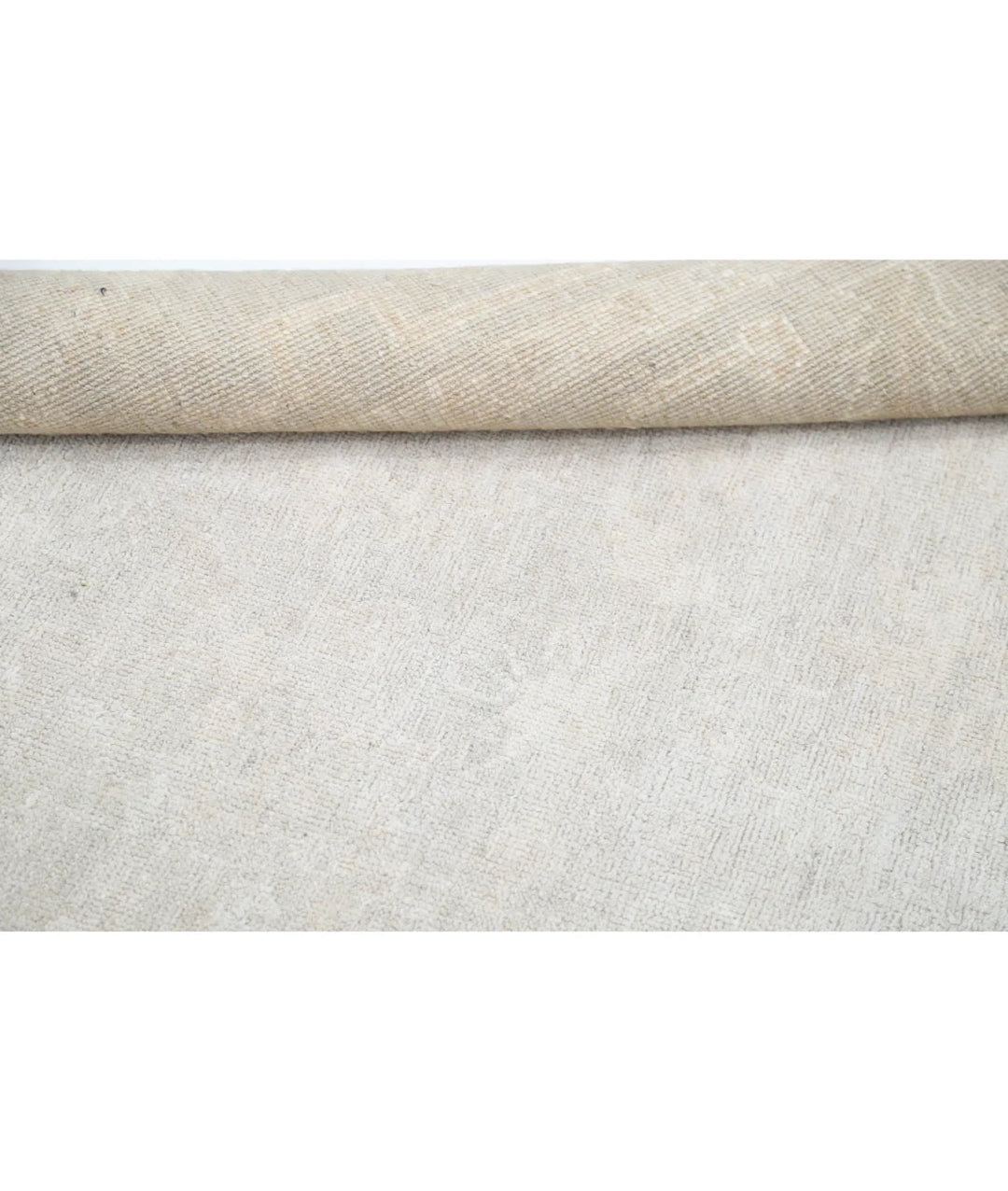Ivory Afghan Oushak Rug 6'5" x 9'0" Hand-Knotted | No. AT765927