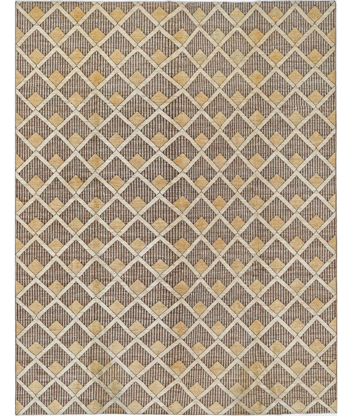 Afghan Modcar Rug 8' 9" x 11' 4" Hand-Knotted | No. AT76836