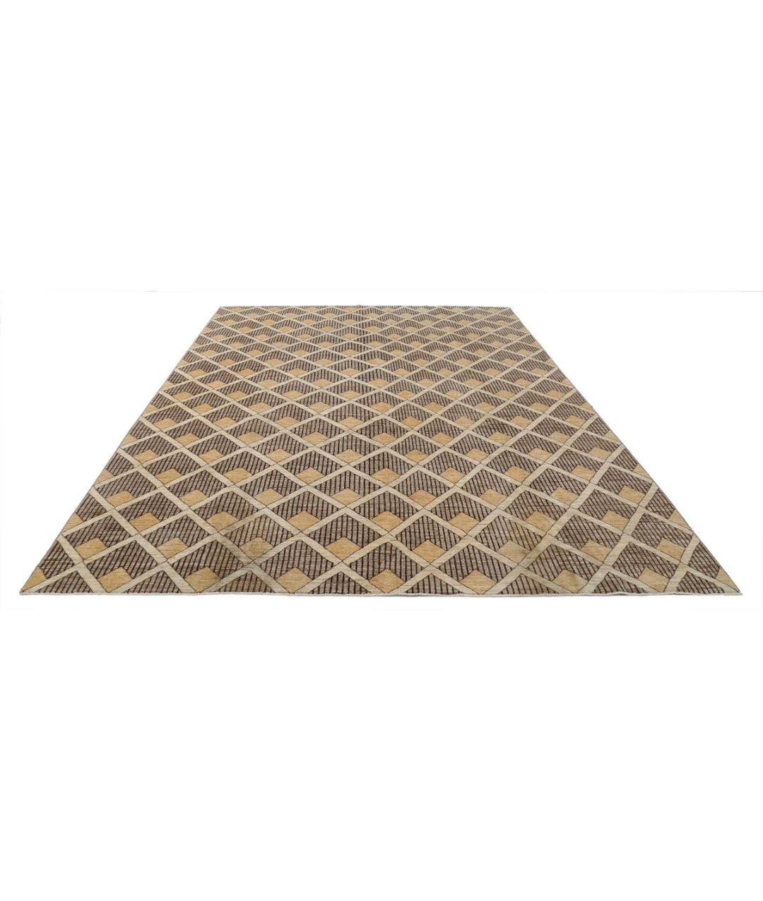 Afghan Modcar Rug 8' 9" x 11' 4" Hand-Knotted | No. AT76836
