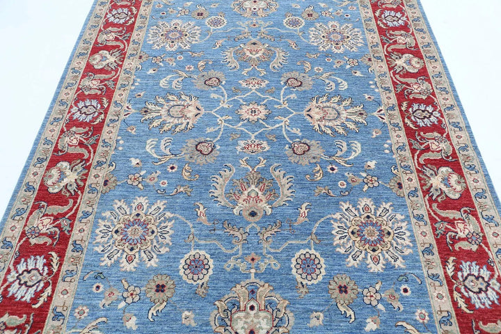 Afghan Ziegler Farhan Rug 5' 7" x 7' 9" Hand-Knotted | No. AT76983