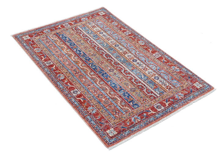 Afghan Shaal Rug 2' 8" x 3' 11" Hand-Knotted | No. AT770721