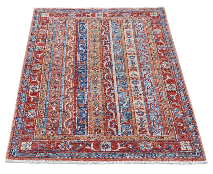 Afghan Shaal Rug 2' 8" x 3' 11" Hand-Knotted | No. AT770721
