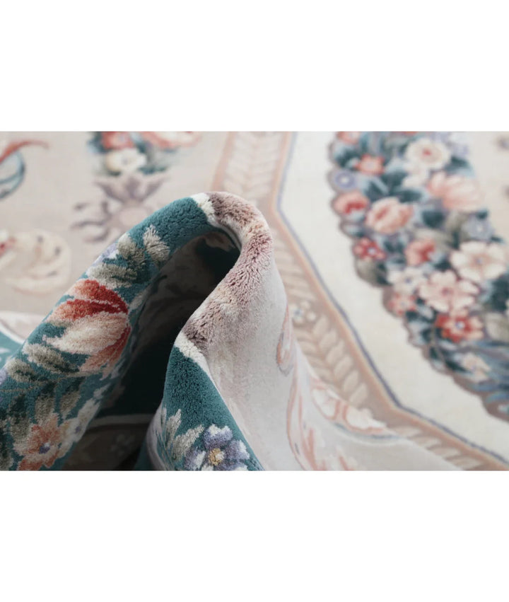 Chinese Aubusson Rug 8' 11" x 12' 1" Hand-Knotted | No. AT77112