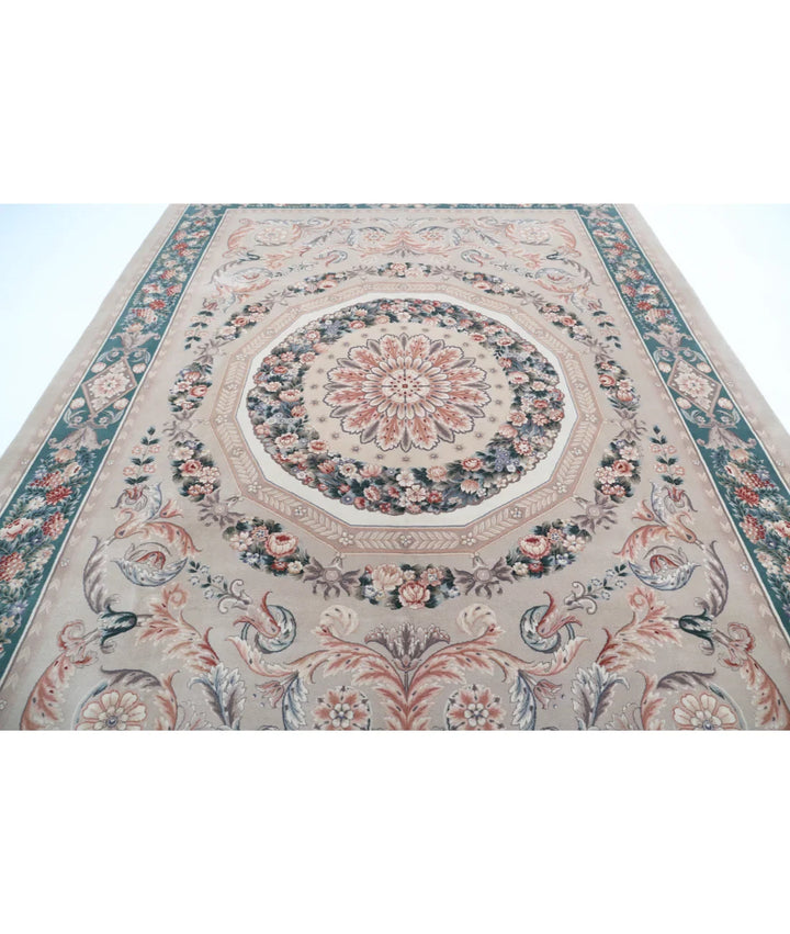 Chinese Aubusson Rug 8' 11" x 12' 1" Hand-Knotted | No. AT77112