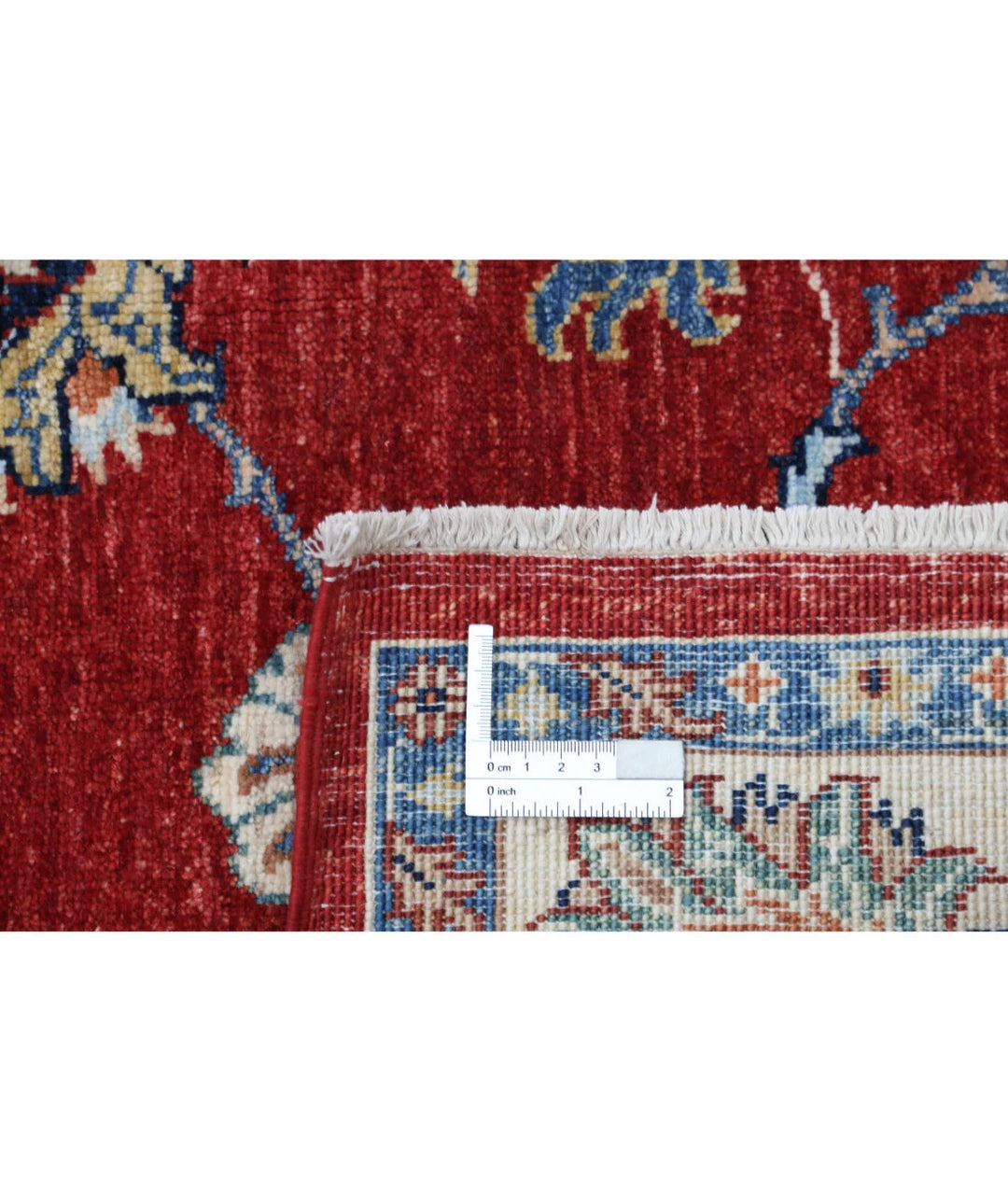 Afghan Ziegler Rug 5' 0" x 6' 7" Hand-Knotted | No. AT77149