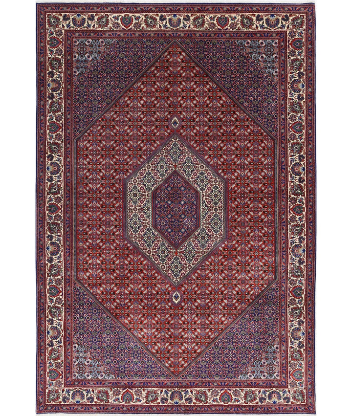 Persian Bijar Rug 6' 7" x 9' 9" Hand-Knotted | No. AT77298