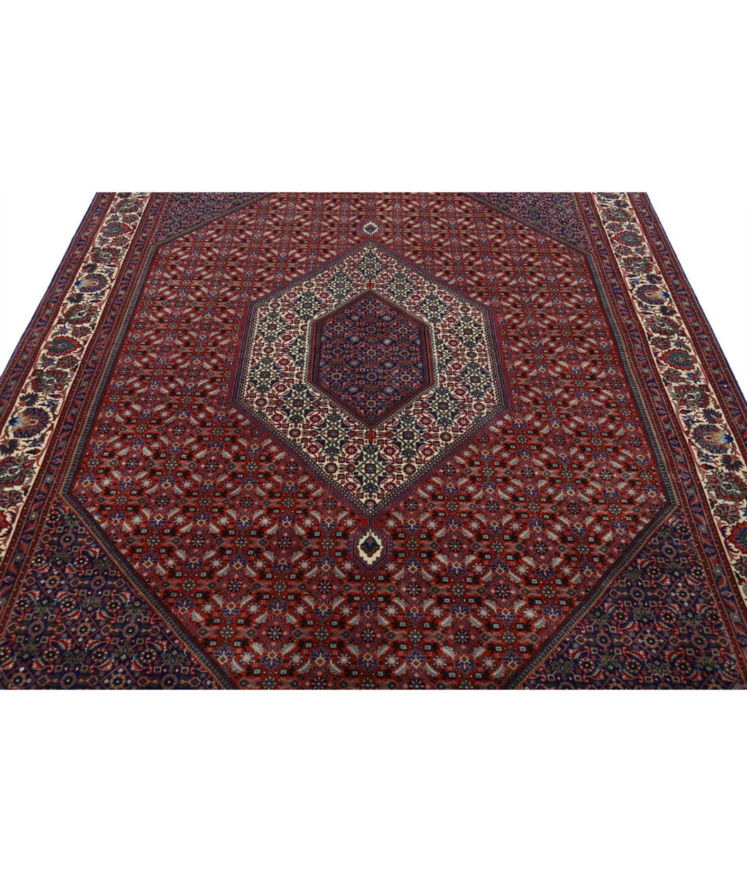 Persian Bijar Rug 6' 7" x 9' 9" Hand-Knotted | No. AT77298