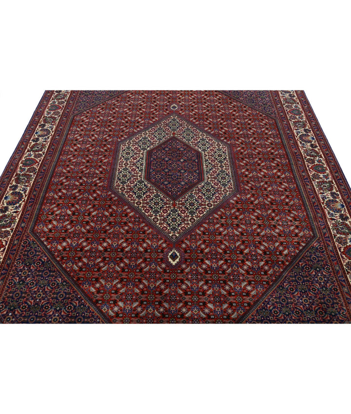 Persian Bijar Rug 6' 7" x 9' 9" Hand-Knotted | No. AT77298